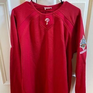 Phillies Majestic Therma Base Pullover 2008 World Series Champs mens small